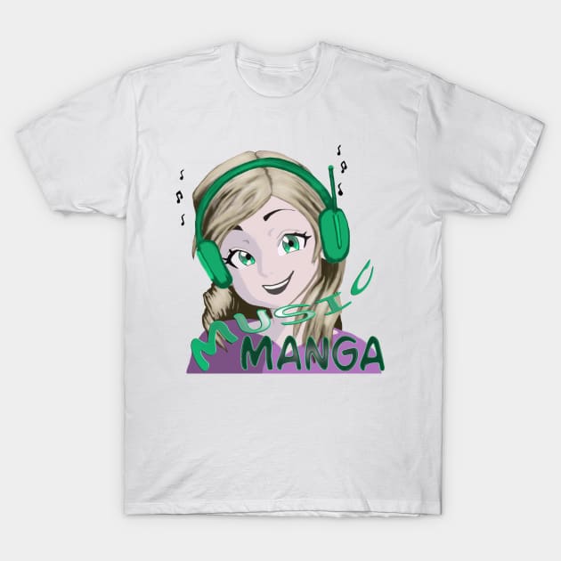 Music manga T-Shirt by Stades